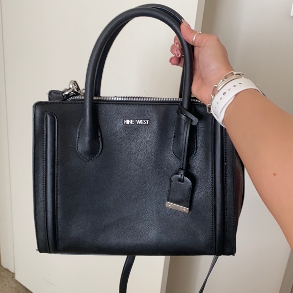 Adorable all black Nine West purse